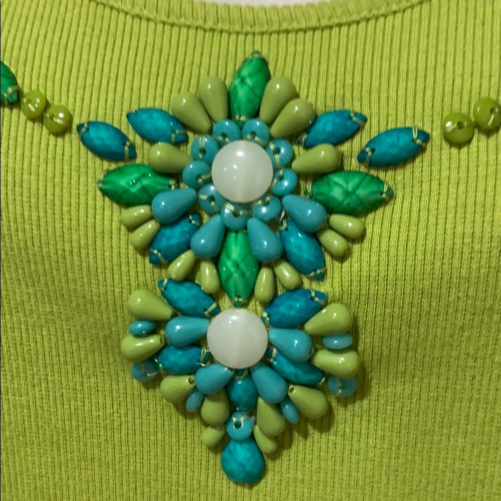 Ruby Rd beaded top - Picture 3 of 6